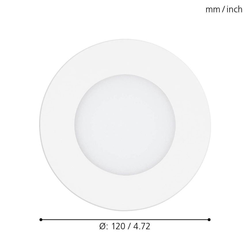 Eglo - LED Hämardatav süvistatav laevalgusti LED/5W/230V + kaugjuhtimispult