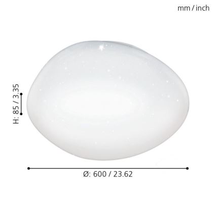 Eglo - LED Hämardatav laevalgusti LED/36W/230V + pult