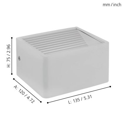 Eglo - LED Väli seinavalgusti LED/6W/230V IP55