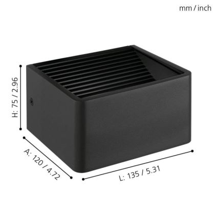 Eglo - LED Väli seinavalgusti LED/6W/230V IP44