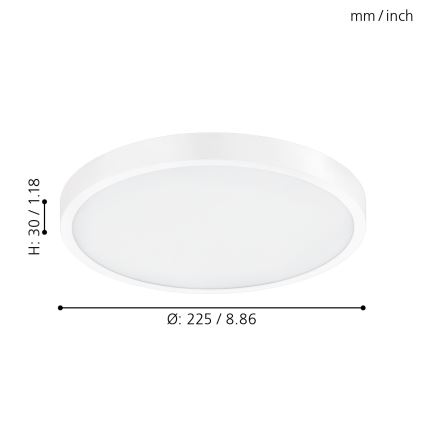 Eglo - LED Hämardatav laevalgusti LED/14W/230V + pult