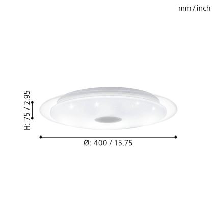 Eglo - LED Hämardatav laevalgusti LED/24W/230V + pult