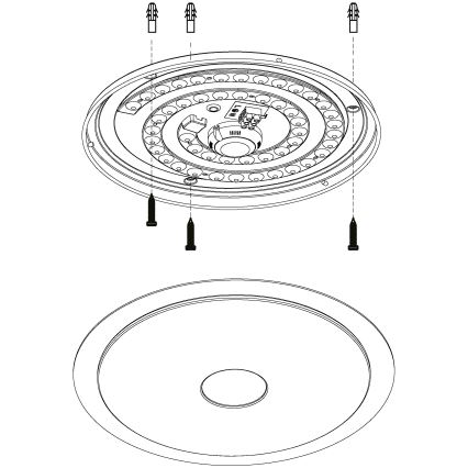 Eglo - LED Hämardatav laevalgusti LED/24W/230V + pult