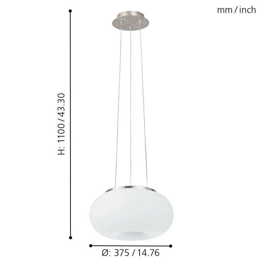 Eglo - LED RGB Hämardatav lühter OPTICA-C LED/21W/230V d. 37,5 cm