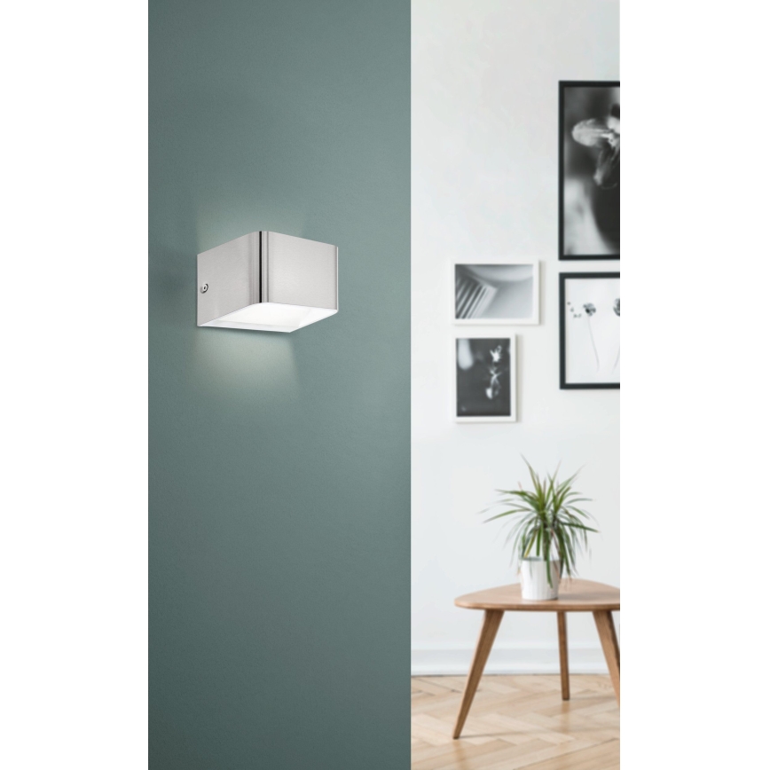 Eglo - LED Seinavalgusti LED/6W/230V 3000K matt kroom