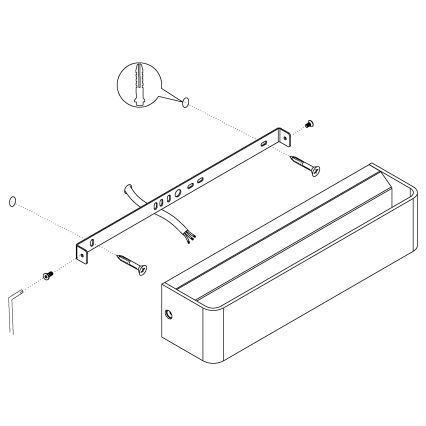 Eglo - LED Seinavalgusti LED/12W/230V