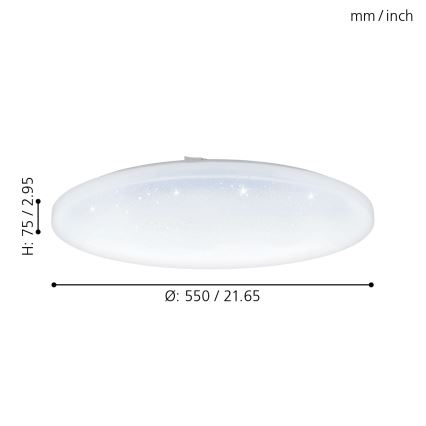 Eglo - LED-laevalgusti LED/49,5W/230V