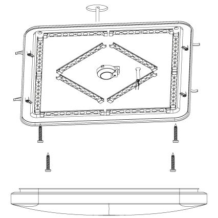 Eglo - LED-laevalgusti LED/49,5W/230V