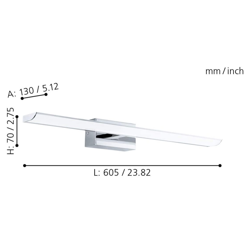 Eglo - LED RGB Hämardatav vannituba valgustus LED/15,6W/230V IP44 + kaugjuhtimispult