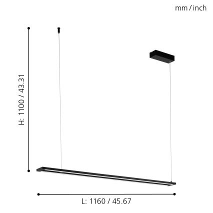 Eglo - LED Lühter LED/27W/230V