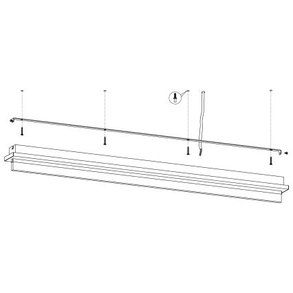 Eglo - LED-laevalgusti LED/25W/230V