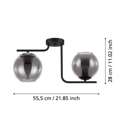 Eglo - Kinnitatav lühter 2xE27/28W/230V