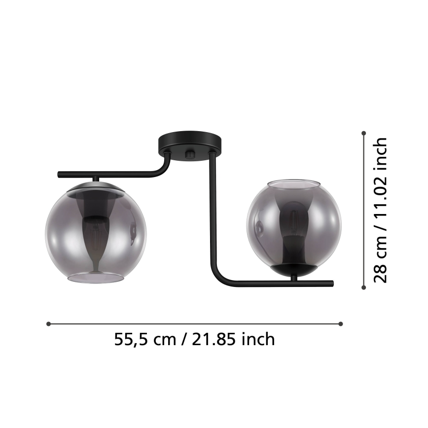 Eglo - Kinnitatav lühter 2xE27/28W/230V