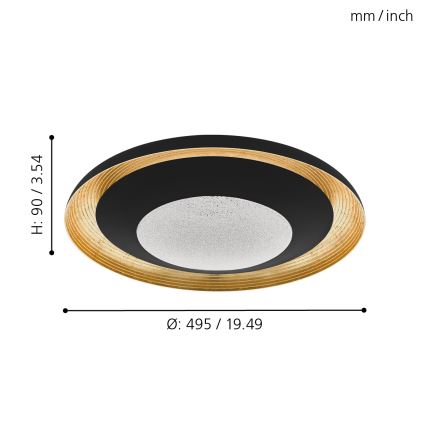 Eglo - LED Hämardatav laevalgusti LED/24,5W/230V + pult