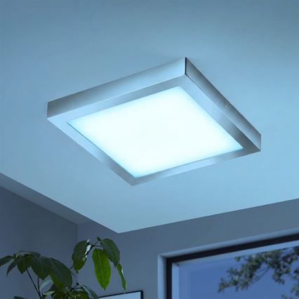 Eglo - LED RGBW Hämardatav laevalgusti FUEVA-C LED/21W/230V Bluetooth IP44 30x30 cm