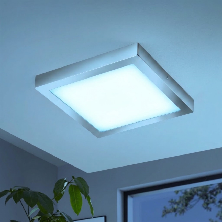 Eglo - LED RGBW Hämardatav laevalgusti FUEVA-C LED/21W/230V Bluetooth IP44 30x30 cm
