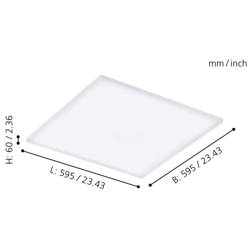 Eglo - LED RGB Hämardatav laevalgusti TURCONA-C LED/30W/230V + Pult