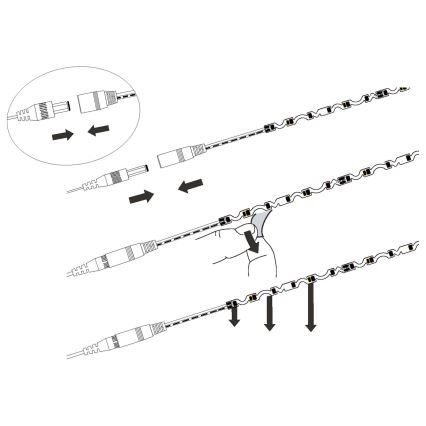 Eglo - LED Riba LED/9,6W/230V/24V 2m