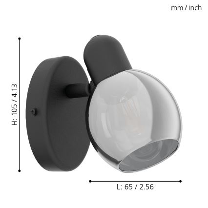 Eglo - Kohtvalgusti seinale 1xE14/10W/230V