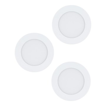 Eglo 98631 - Komplekt 3x LED süvistatavat laevalgustit FUEVA 3xLED/5W/230V, läbimõõt 12 cm