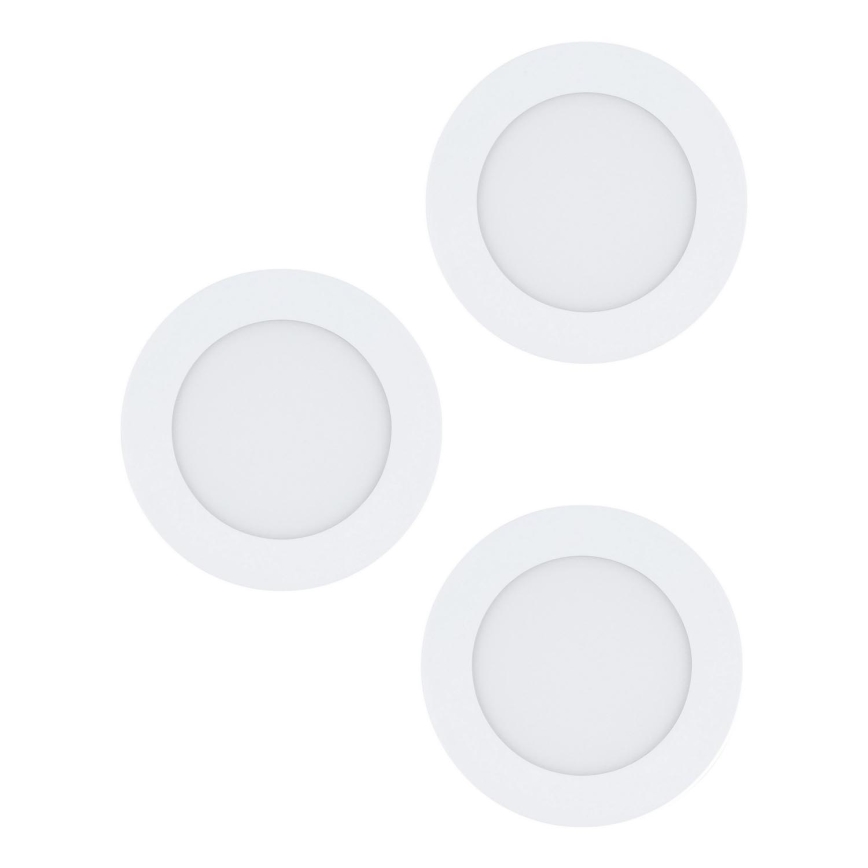 Eglo 98631 - Komplekt 3x LED süvistatavat laevalgustit FUEVA 3xLED/5W/230V, läbimõõt 12 cm