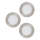 Eglo 98632 - KOMPLEKT 3x LED sisseehitatavad laevalgustid FUEVA 3xLED/5W/230V läbimõõt 12 cm