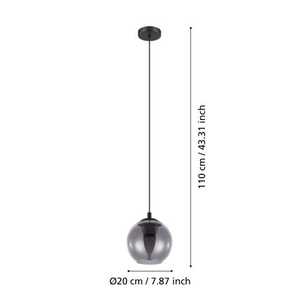 Eglo - Lühter 1xE27/40W/230V