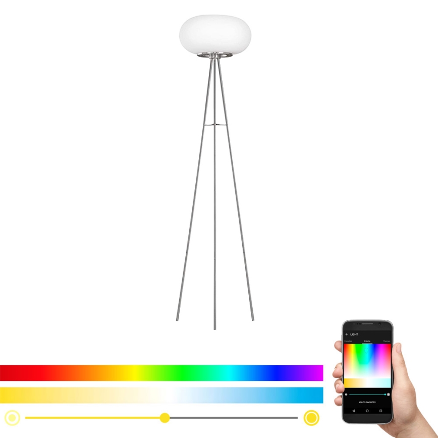 Eglo - LED RGB Hämardatav põrandalamp OPTICA-C LED/17W/230V d. 56 cm