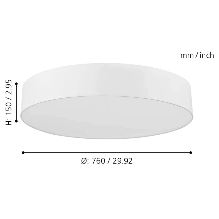 Eglo - RGB LED Hämardatav laevalgusti ROMAO-C LED/42W/230V + kaugjuhtimispult