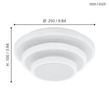 Eglo - LED-laevalgusti LED/11,4W/230V + LED/8,6W + LED/5,4W