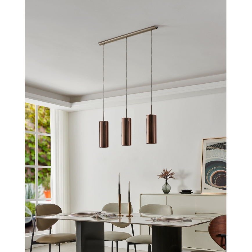 Eglo 98699 - SELVINO kaabliga rippvalgusti 3xE27/15W/230V