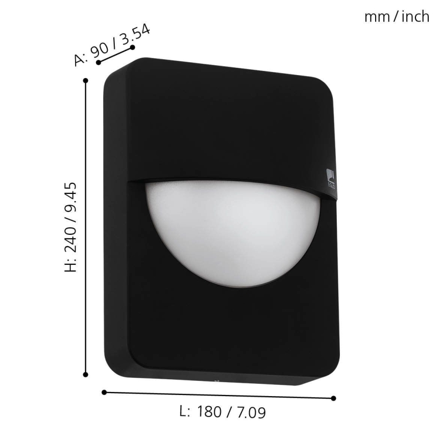 Eglo - Seinavalgusti õue 1xE27/28W/230V IP44