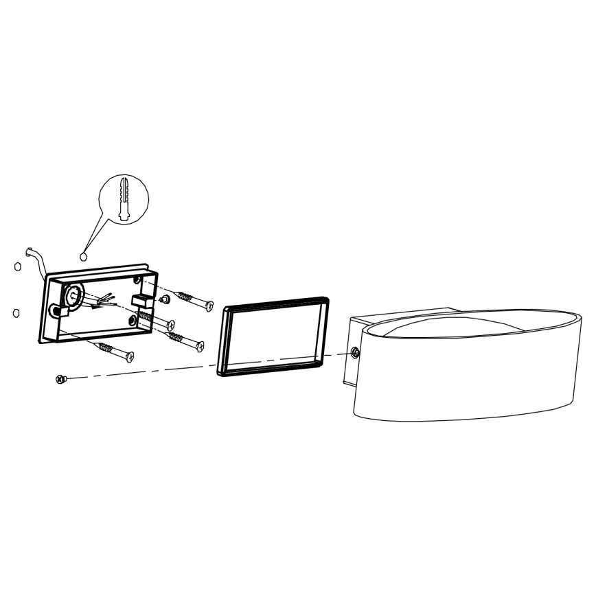 Eglo - LED Seinavalgusti õue LED/10W/230V IP44