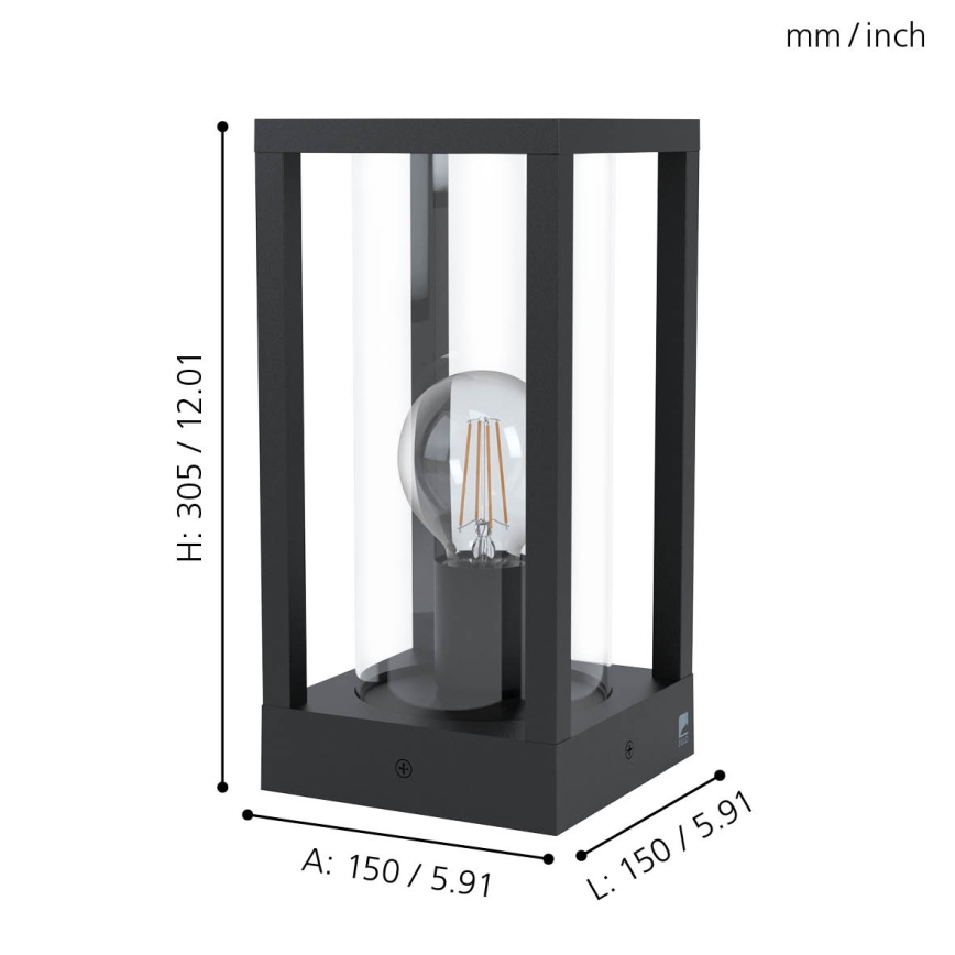 Eglo - Õuelamp 1xE27/40W/230V IP54