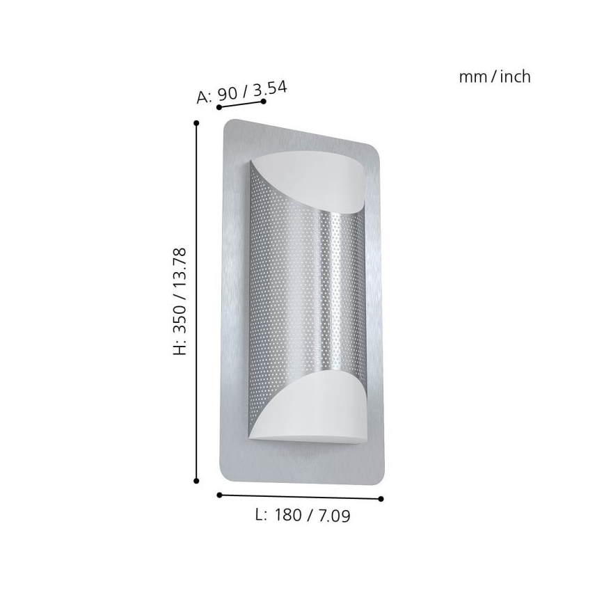 Eglo - Seinavalgusti õue 2xE27/10W/230V IP44