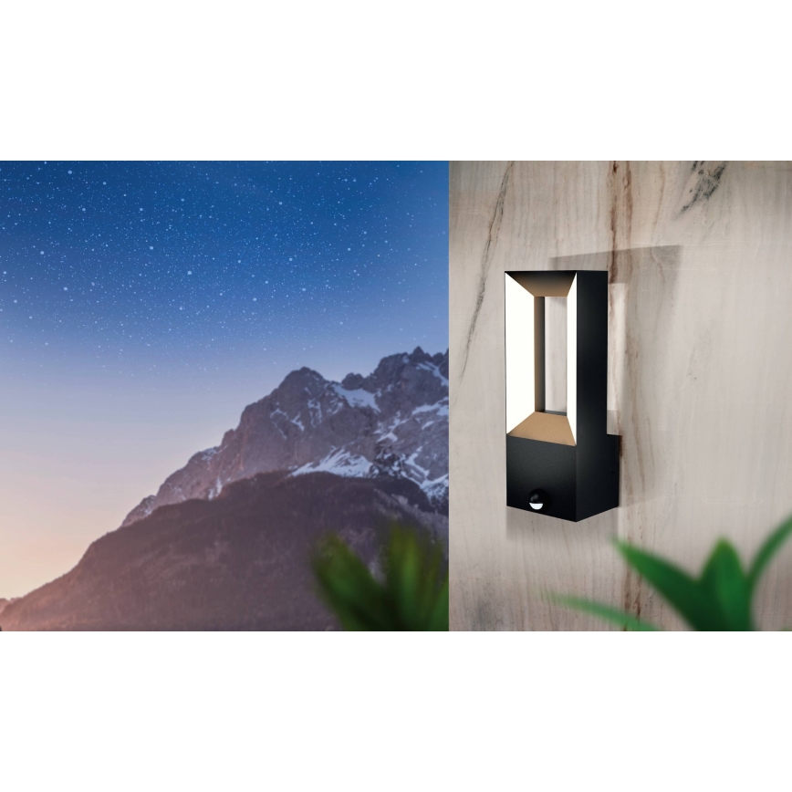 Eglo 98726 - LED Välivalgusti anduriga RIFORANO 2xLED/5W/230V IP44