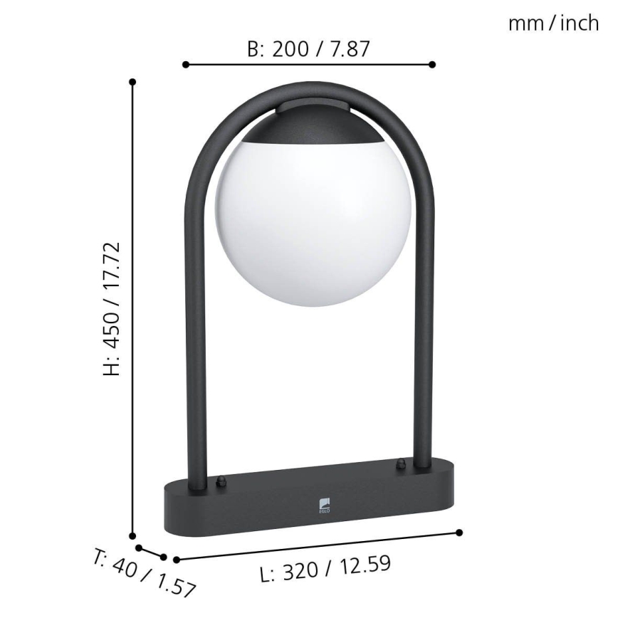 Eglo - Õuelamp 1xE27/28W/230V IP44