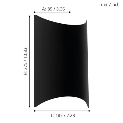 Eglo - LED Seinavalgusti õue LED/10W/230V IP44