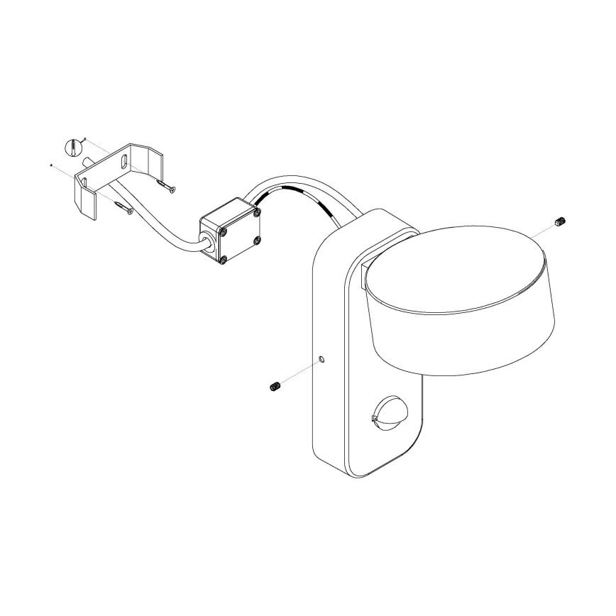 Eglo - LED Väli seinavalgusti koos anduriga LED/6W/230V IP44