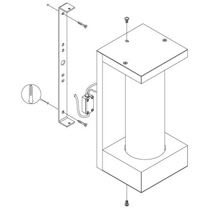 Eglo - LED Seinavalgusti õue LED/6W/230V IP44