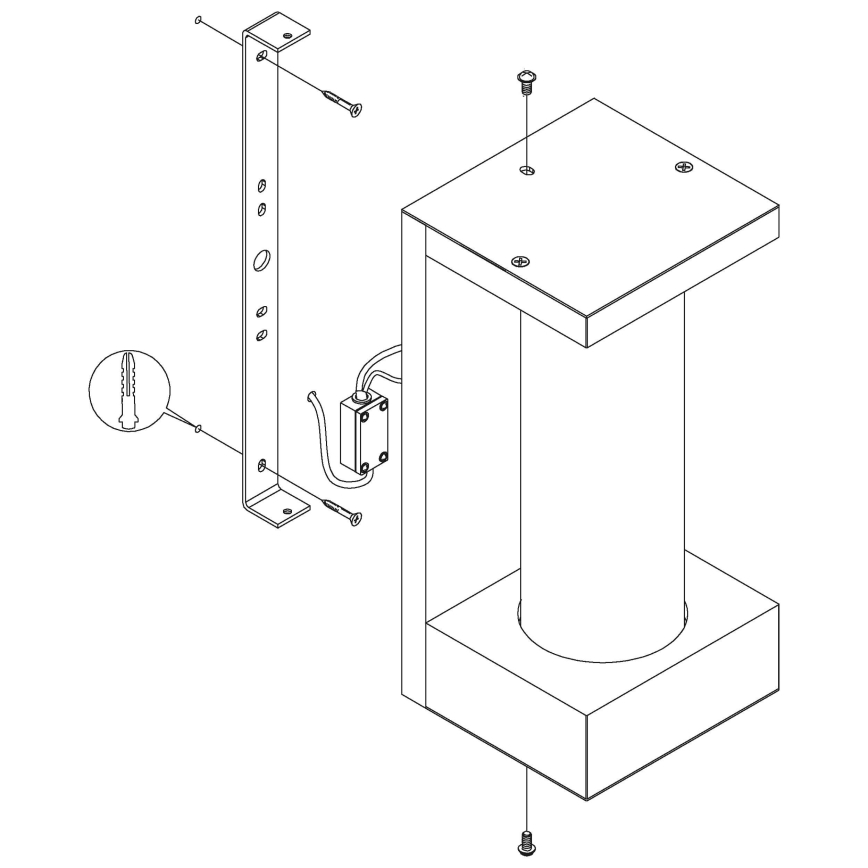 Eglo - LED Seinavalgusti õue LED/6W/230V IP44