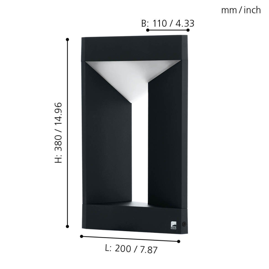 Eglo 98749 - LED välisvalgusti NEMBRO LED/10W/230V IP54