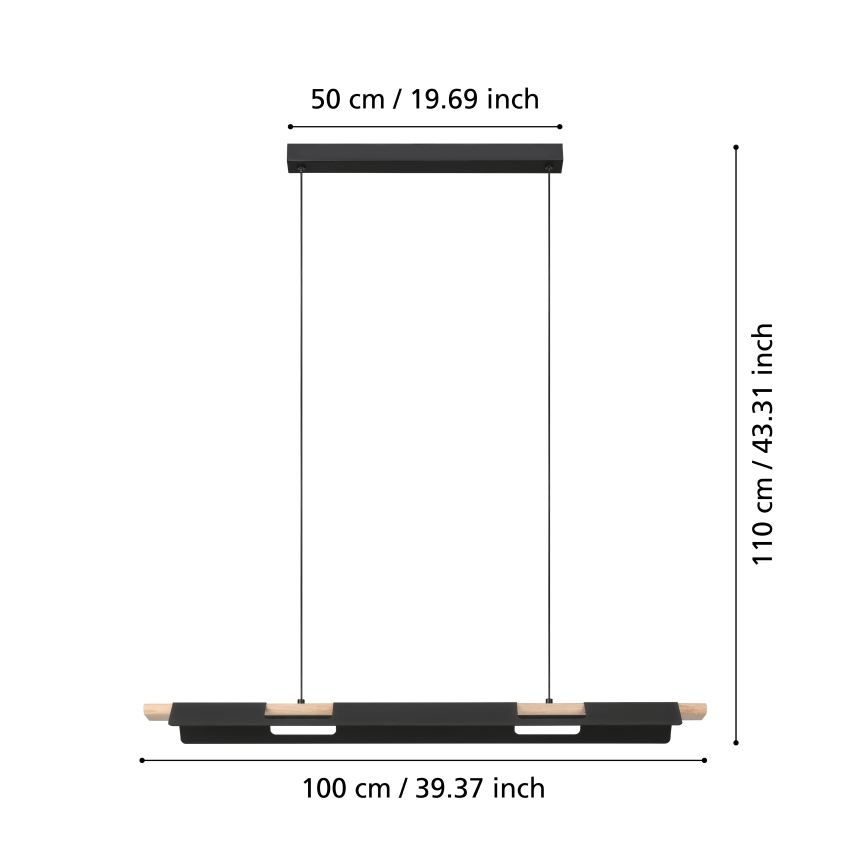 Eglo - LED Hämardatav lühter LED/27W/230V ZigBee