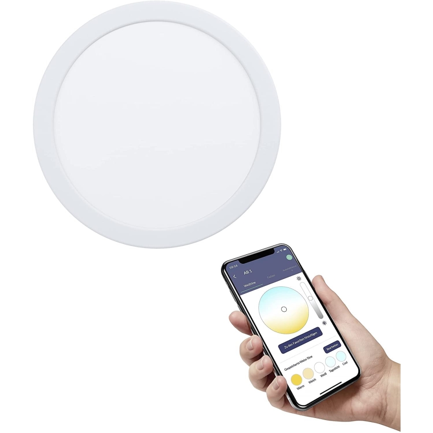 Eglo - LED Hämardatav süvistatav vannitoa valgusti LED/16,5W/230V IP44 ZigBee