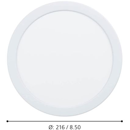 Eglo - LED Hämardatav süvistatav vannitoa valgusti LED/16,5W/230V IP44 ZigBee