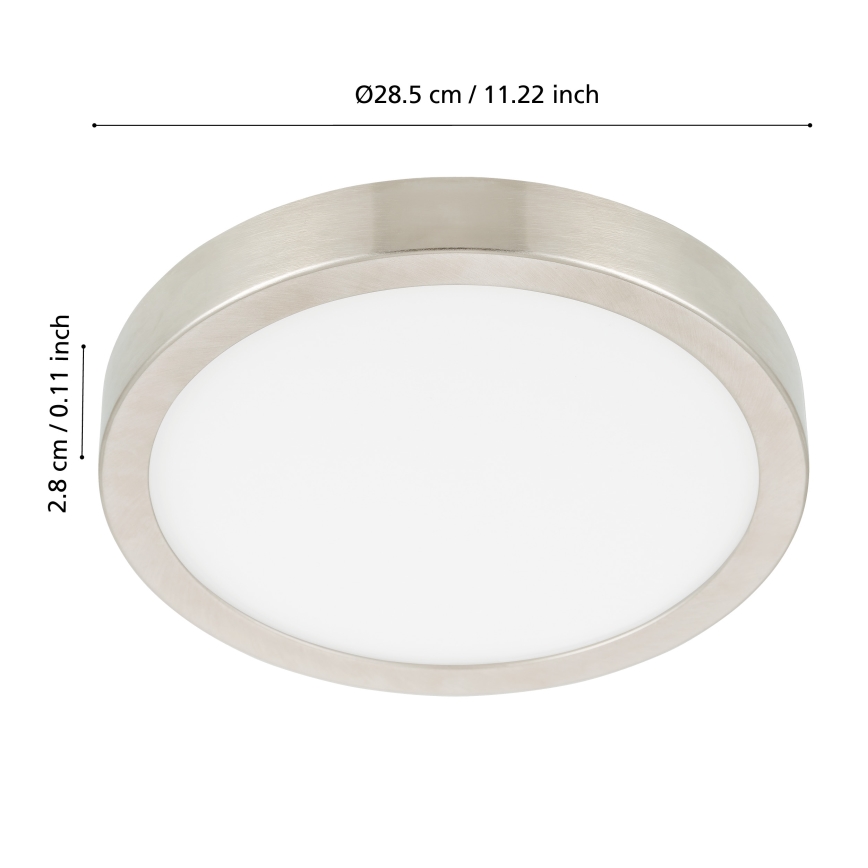 Eglo - LED Hämardatav vannitoa laevalgusti LED/19,5W/230V 2700-6500K IP44 ZigBee läbimõõt 28,5 cm