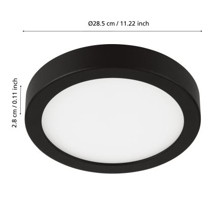 Eglo - LED hämardatav vannitoa valgusti LED/19,5W/230V IP44 ZigBee läbimõõt 28,5 cm
