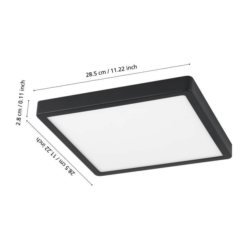 Eglo - Hämardatav vannitoa LED-valgusti LED/19,5W/230V IP44 ZigBee 28,5x28,5 cm