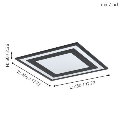 Eglo - LED-laevalgusti LED/24W/230V