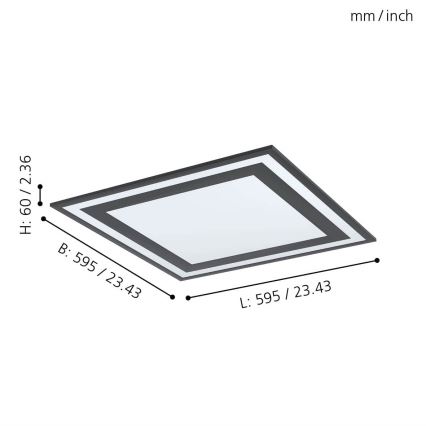 Eglo - LED-laevalgusti LED/36W/230V